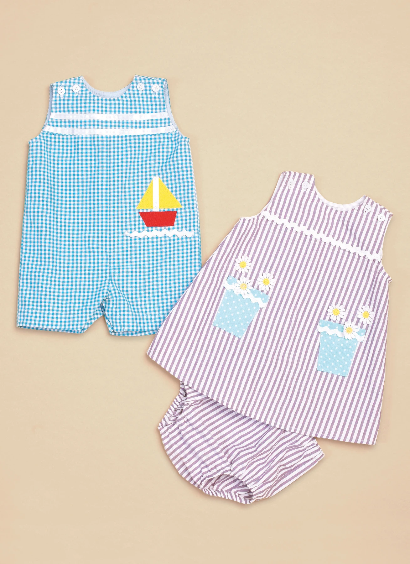 Butterick Sewing Pattern Baby Overalls, Dress and Panties 2 Butterick Sewing Pattern Baby Overalls, Dress and Panties