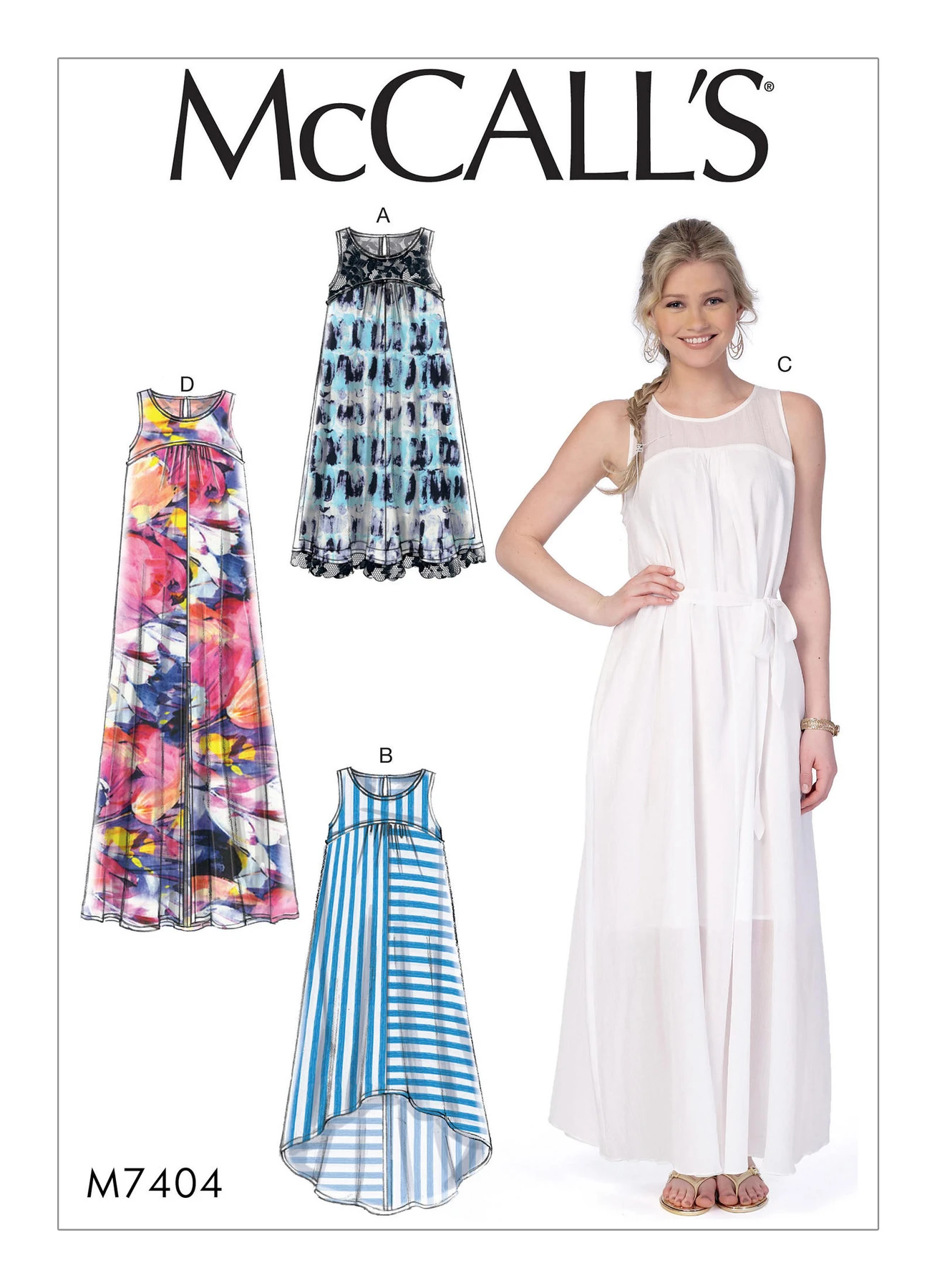 McCall's Sewing Pattern Misses' Dresses with Yokes, and Belt (PDF) 1 McCall's Sewing Pattern Misses' Dresses with Yokes, and Belt (PDF)
