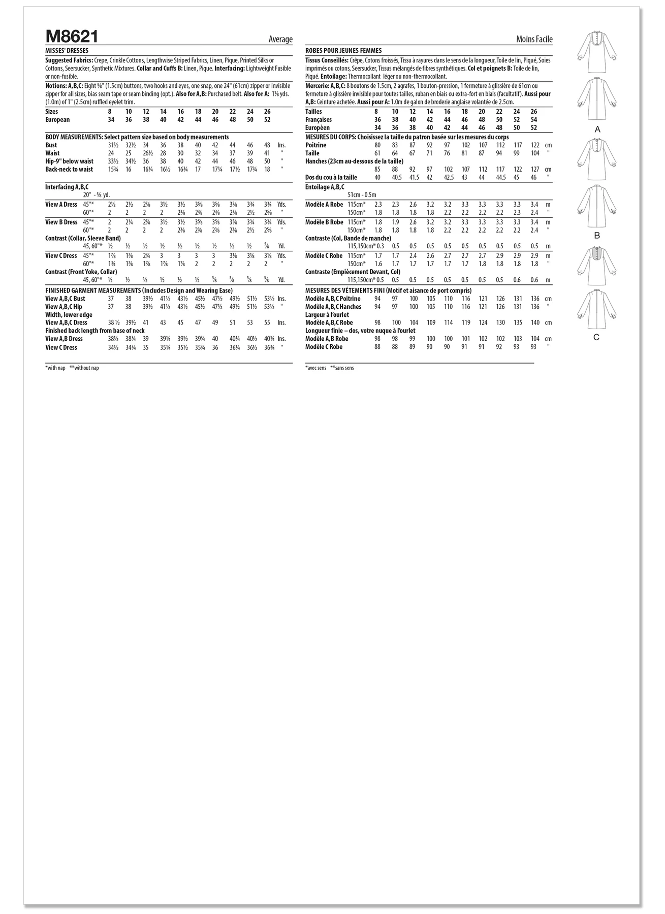 McCall's Sewing Pattern Misses' Dresses (PDF) 5 McCall's Sewing Pattern Misses' Dresses (PDF)