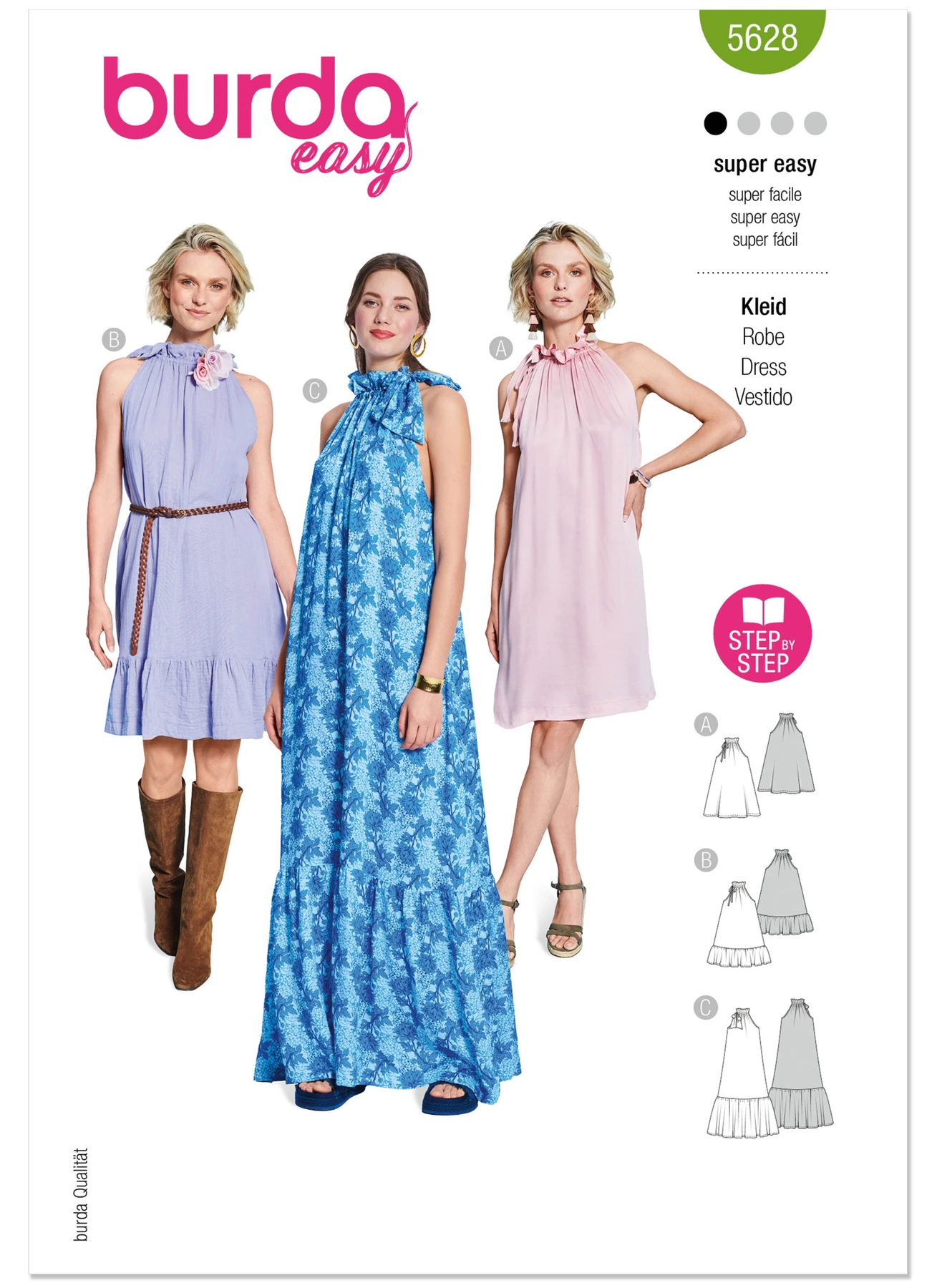 Burda Style Pattern 5628 Misses' Dresses 1 Burda Style Pattern 5628 Misses' Dresses