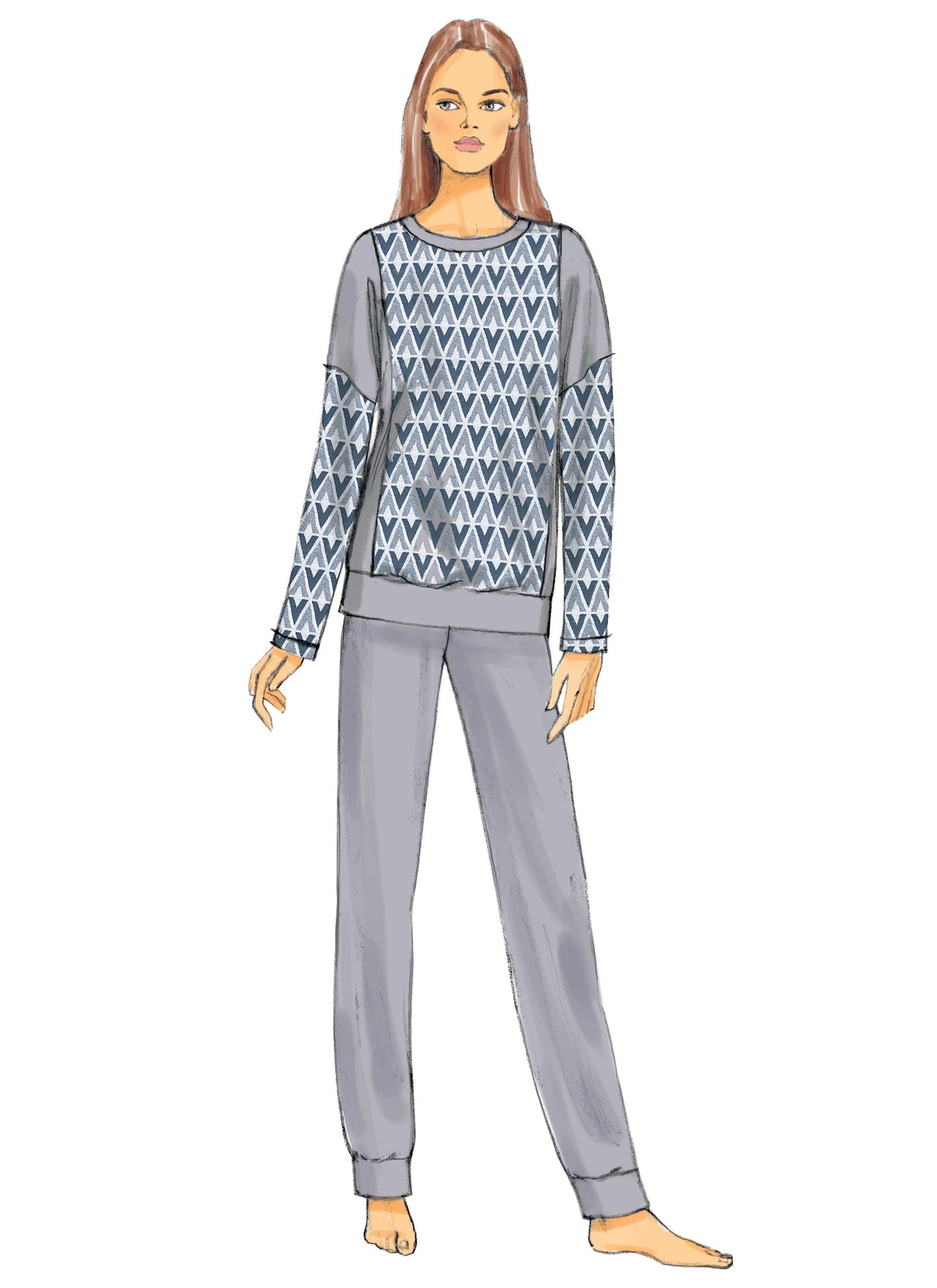 Butterick Sewing Pattern Misses' Top, Dress, Shorts, Pants and Lounge Socks (PDF) 5 Butterick Sewing Pattern Misses' Top, Dress, Shorts, Pants and Lounge Socks (PDF)