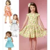 Butterick Sewing Pattern Children's/Girls' Gathered-Skirt Dresses