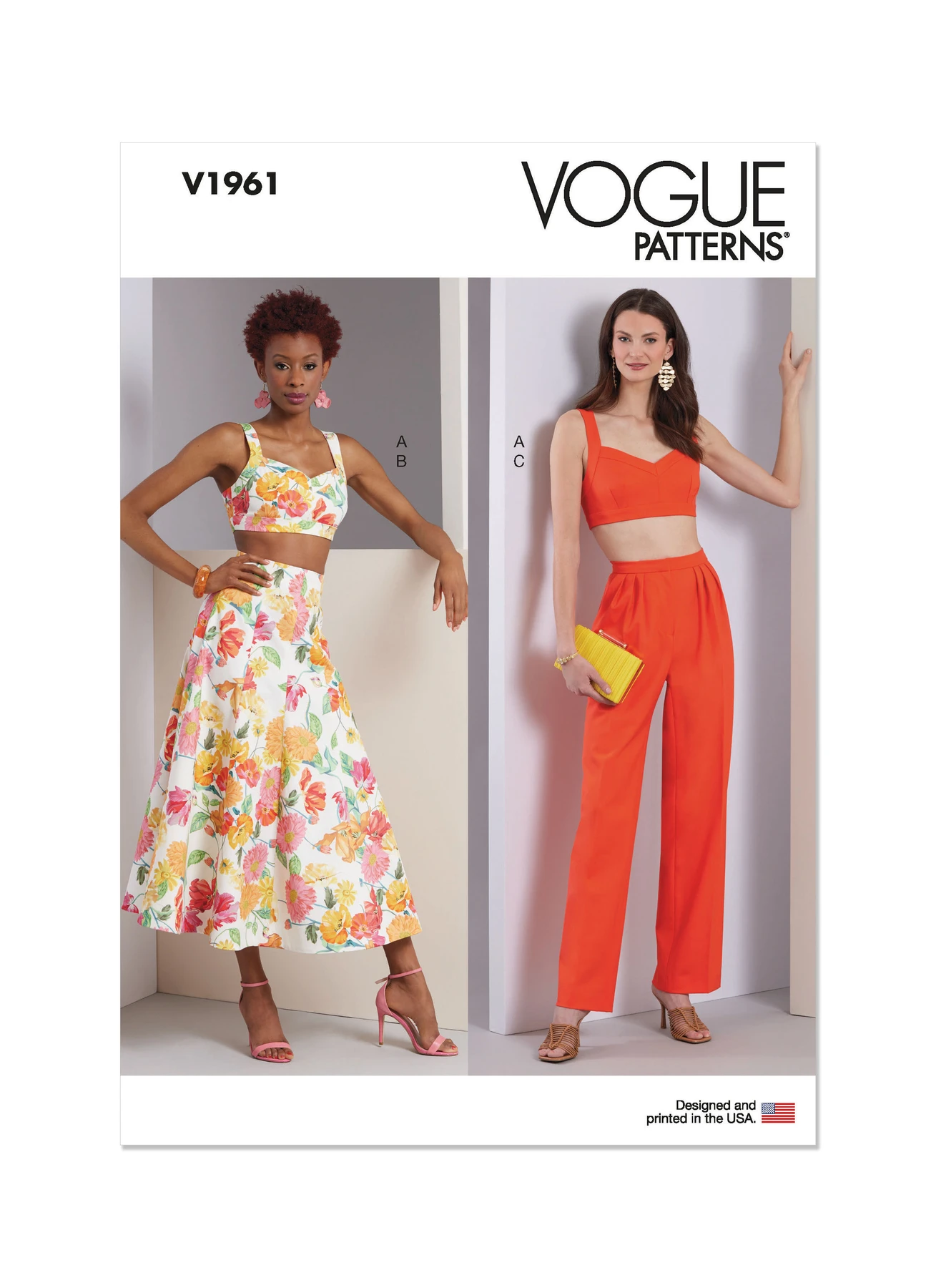 Vogue Patterns Misses' Top, Skirt and Pants