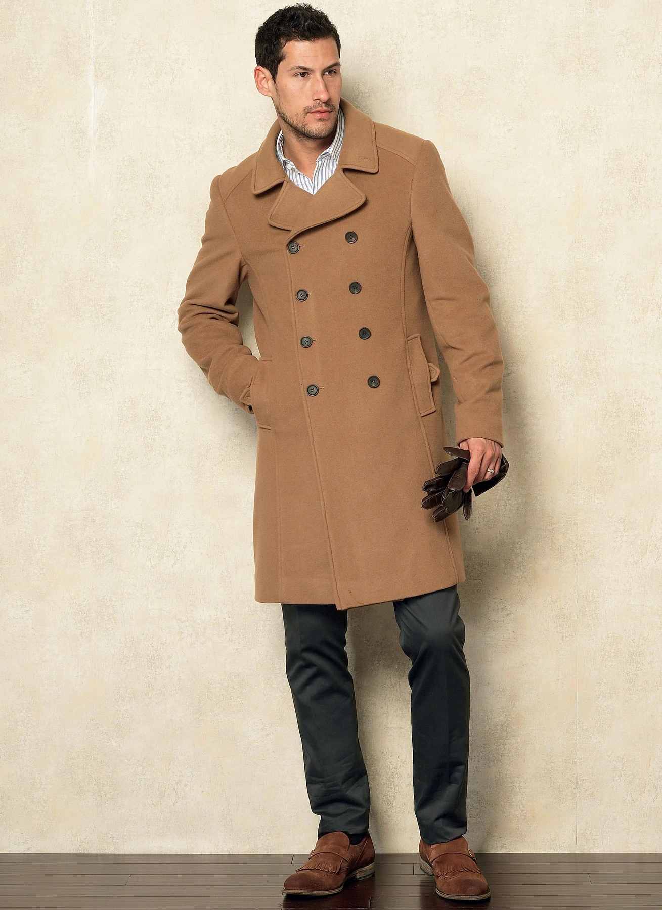Vogue Patterns Men's Double-Breasted Peacoats and Pants 10 Vogue Patterns Men's Double-Breasted Peacoats and Pants
