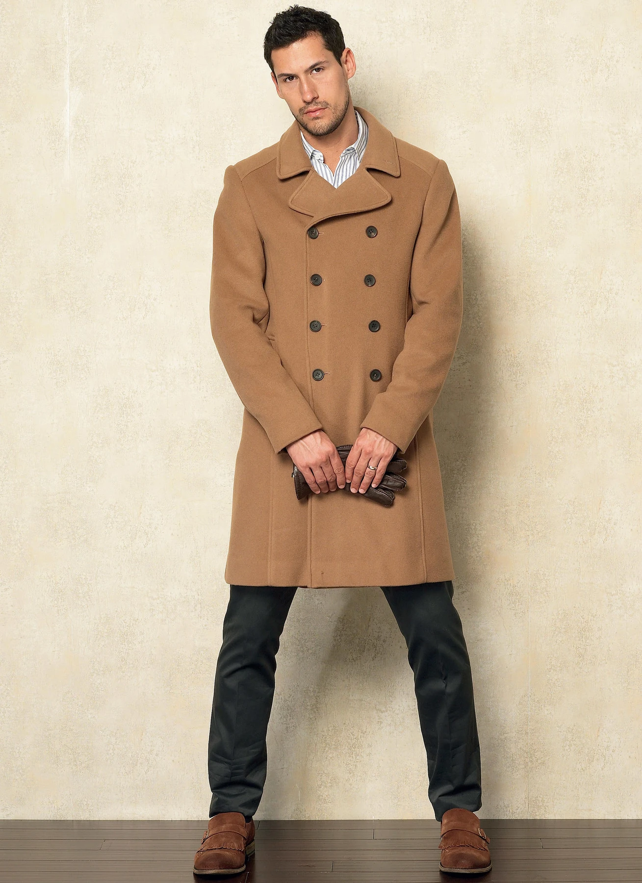 Vogue Patterns Men's Double-Breasted Peacoats and Pants 2 Vogue Patterns Men's Double-Breasted Peacoats and Pants