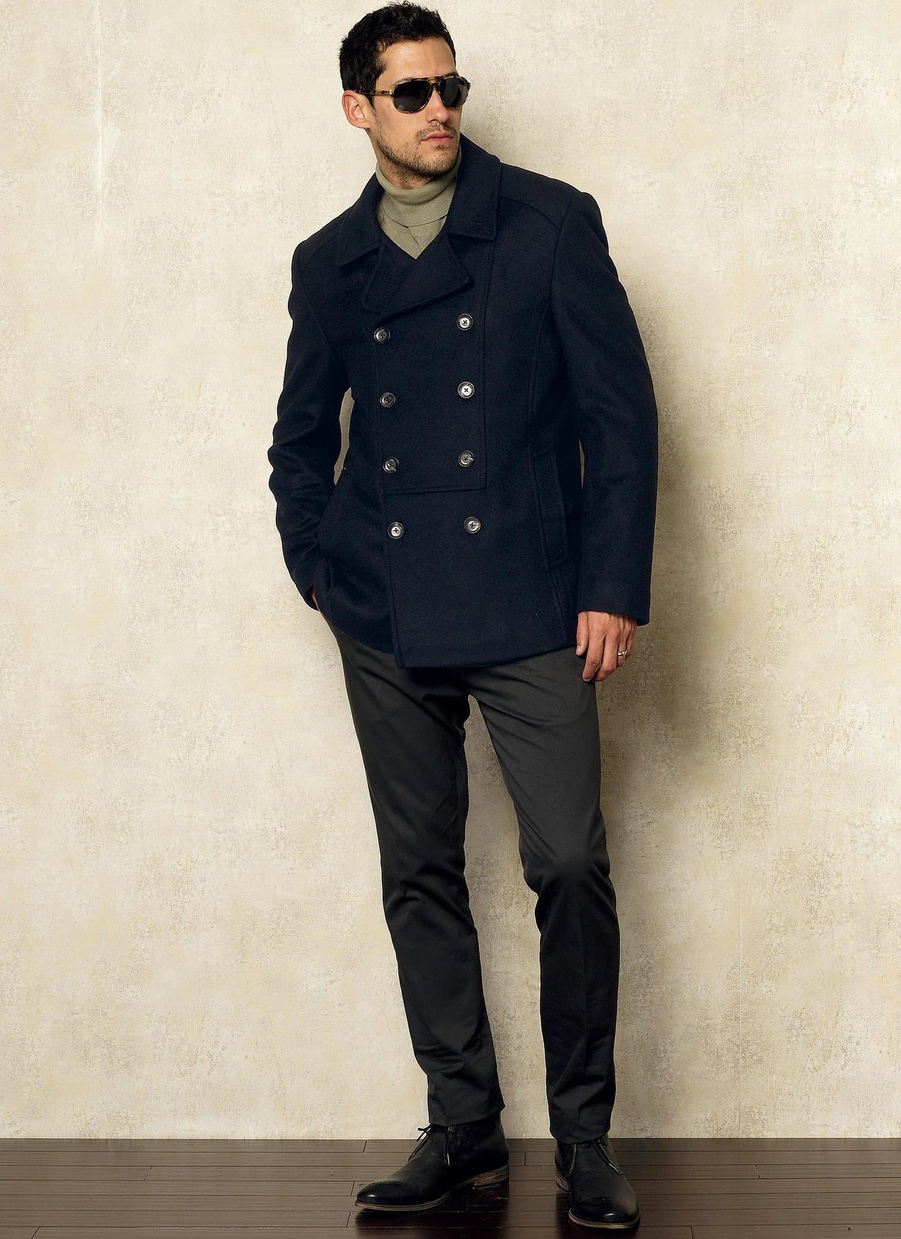 Vogue Patterns Men's Double-Breasted Peacoats and Pants 3 Vogue Patterns Men's Double-Breasted Peacoats and Pants
