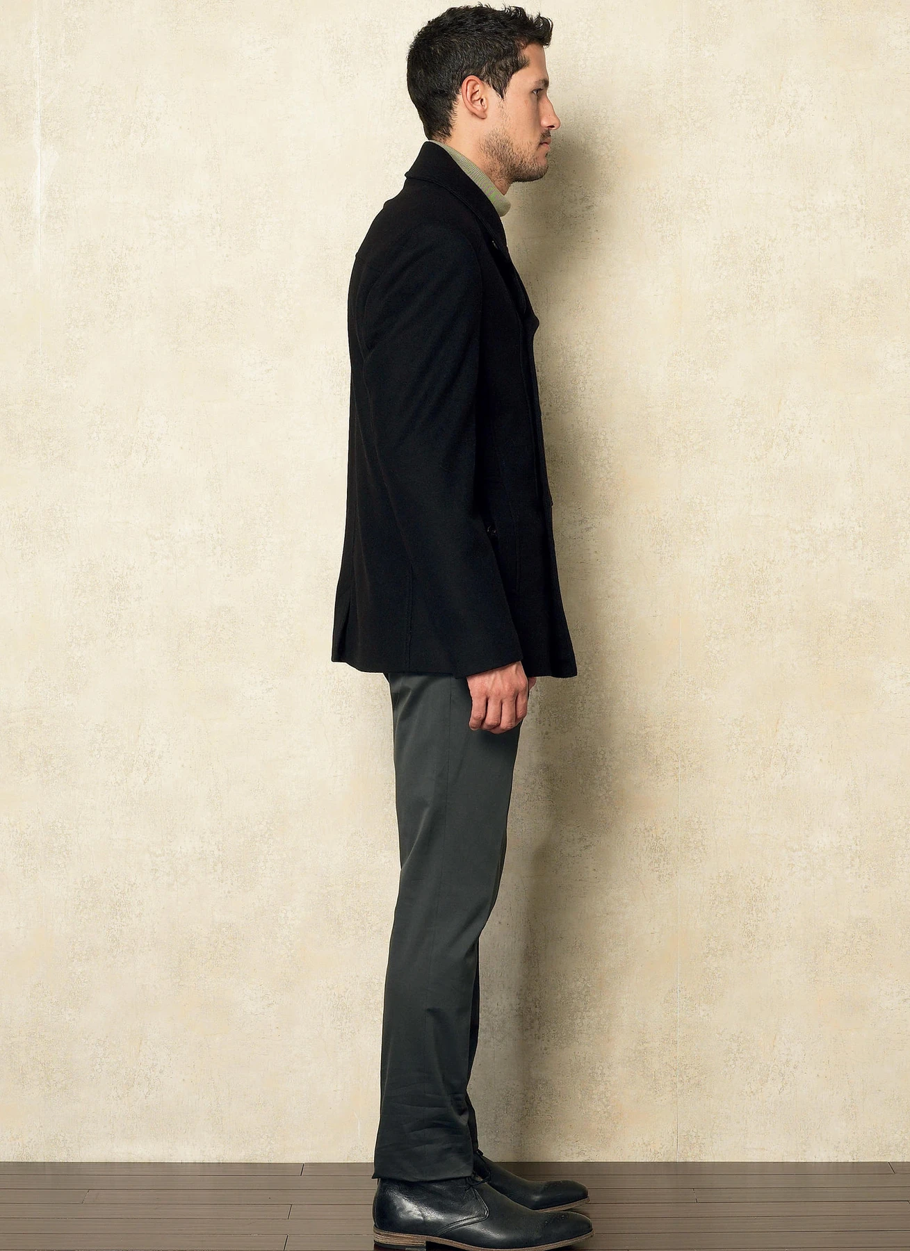 Vogue Patterns Men's Double-Breasted Peacoats and Pants 6 Vogue Patterns Men's Double-Breasted Peacoats and Pants