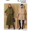 Vogue Patterns Misses' Cape Coat in Two Lengths 44 Vogue Patterns Misses' Cape Coat in Two Lengths