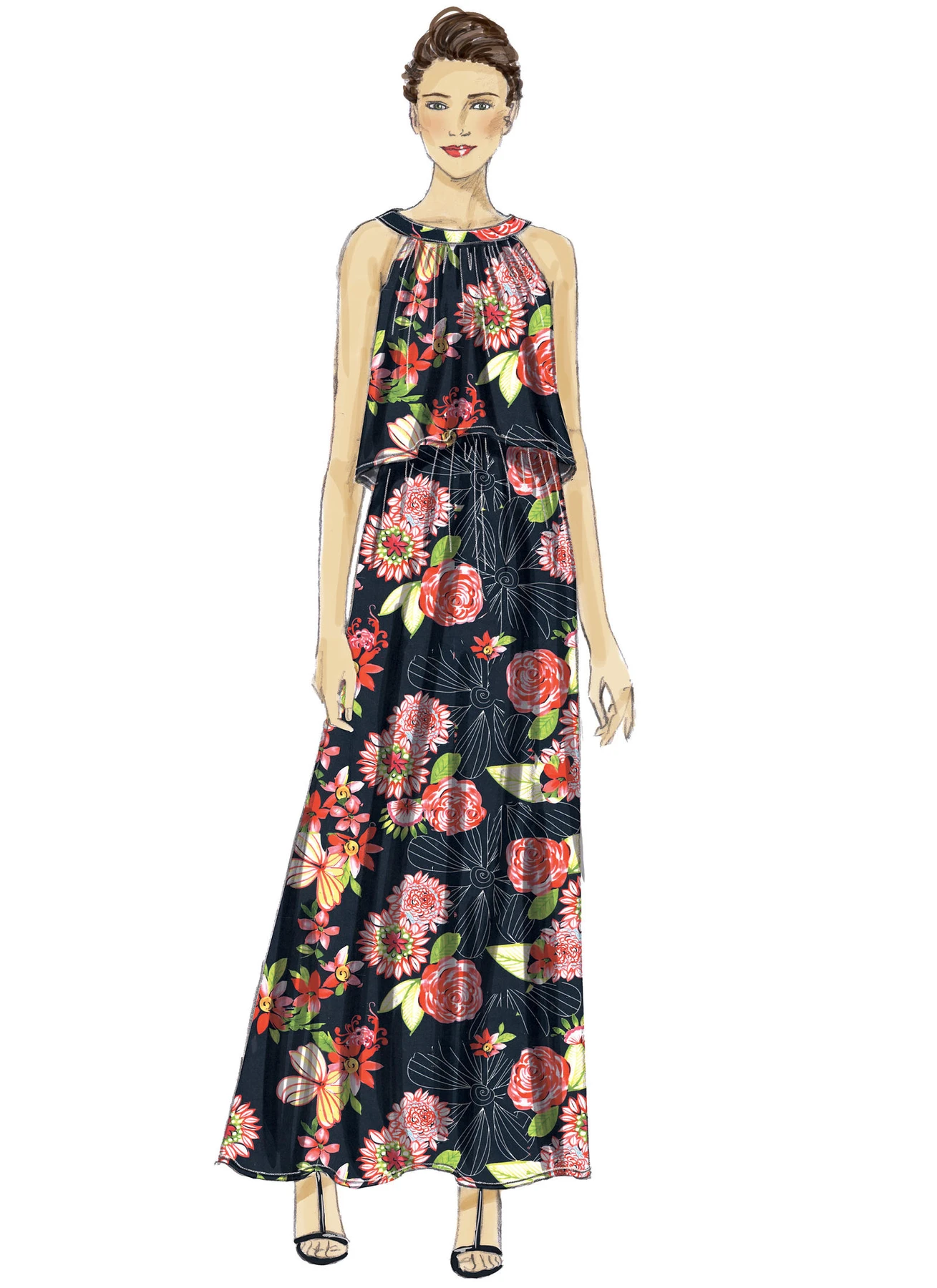 Butterick Sewing Pattern Misses' Cold-Shoulder or Sleeveless Dresses and Jumpsuit (PDF) 4 Butterick Sewing Pattern Misses' Cold-Shoulder or Sleeveless Dresses and Jumpsuit (PDF)
