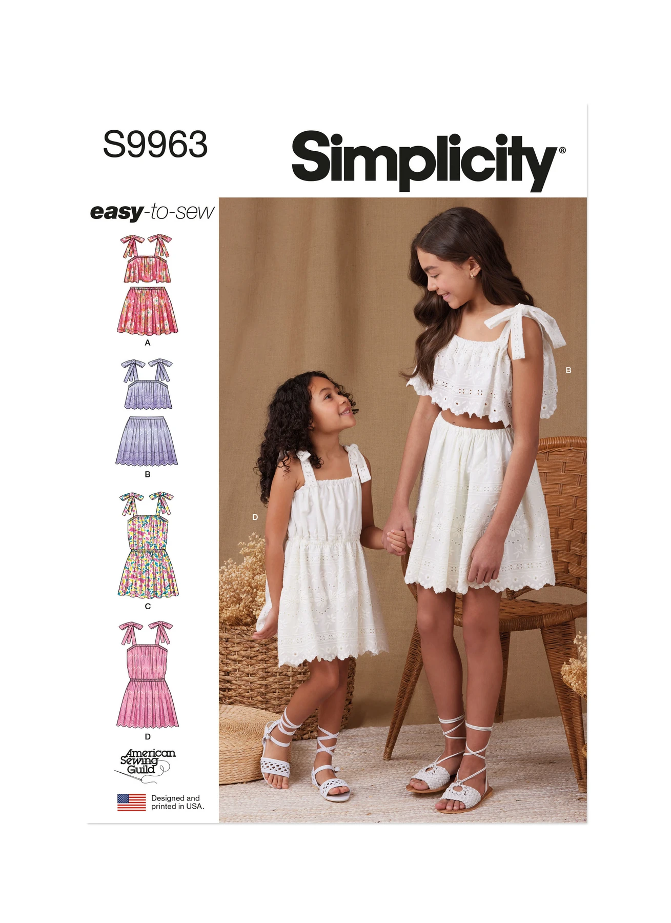 Simplicity Sewing Pattern Children's and Girls Tops, Skirts, and Dresses 1 Simplicity Sewing Pattern Children's and Girls Tops, Skirts, and Dresses