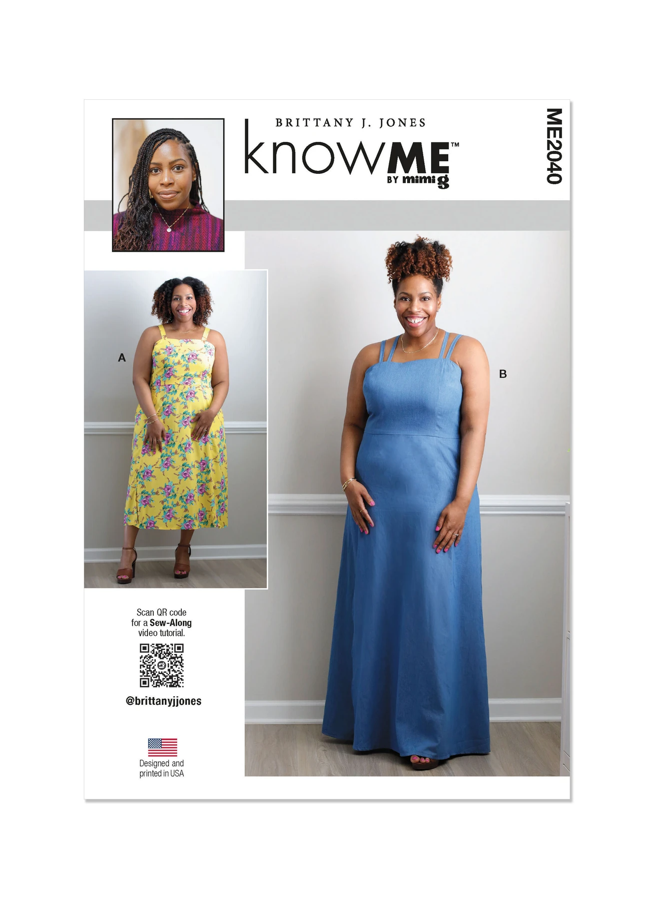 Know Me Sewing Pattern Misses' and Women's Dress in Two Lengths 1 Know Me Sewing Pattern Misses' and Women's Dress in Two Lengths