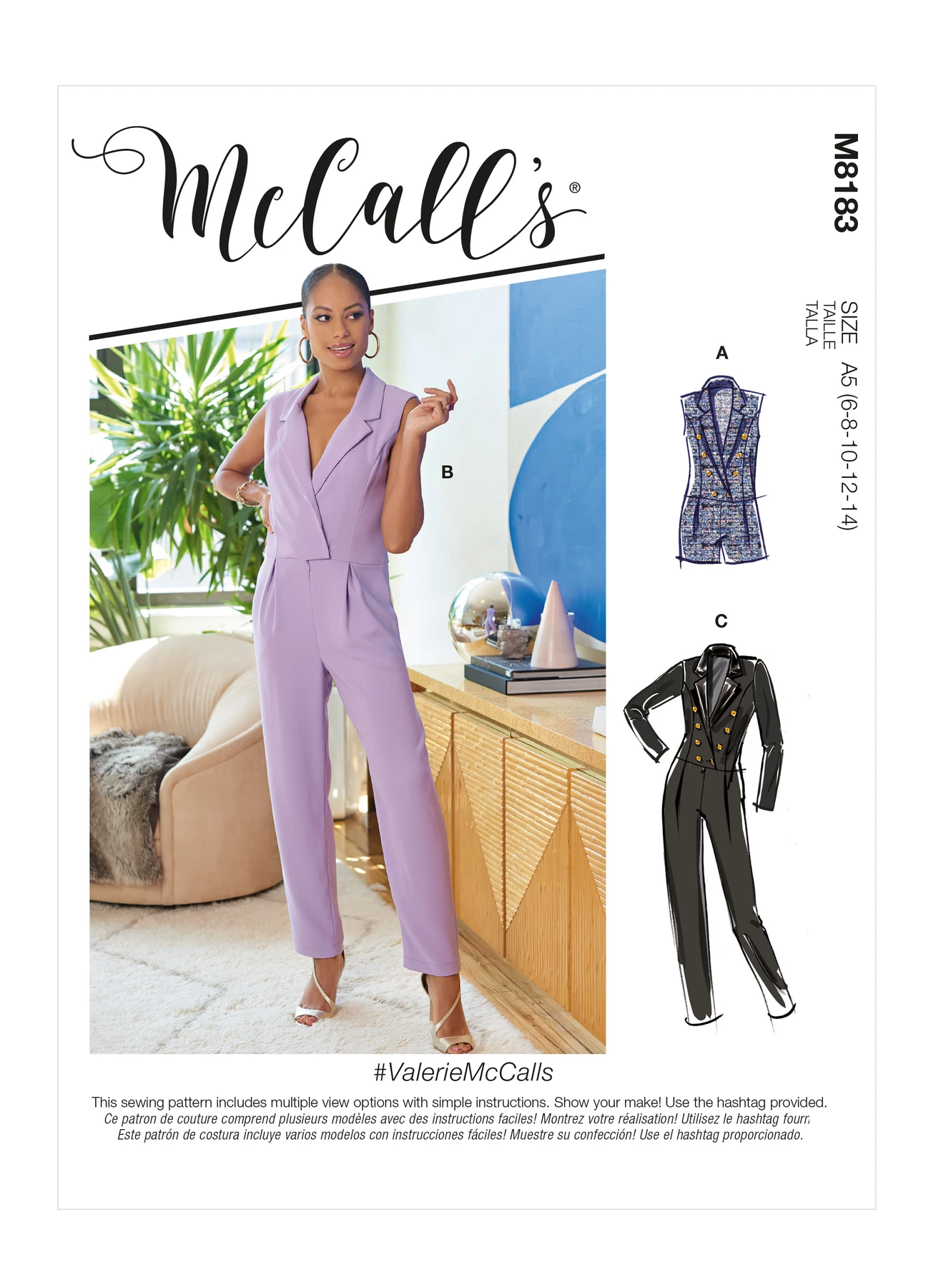 McCall's Sewing Pattern Misses' Jumpsuits (PDF) 1 McCall's Sewing Pattern Misses' Jumpsuits (PDF)