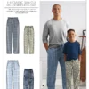 Simplicity Sewing Pattern Boys' & Men's Slim Fit Lounge Pants