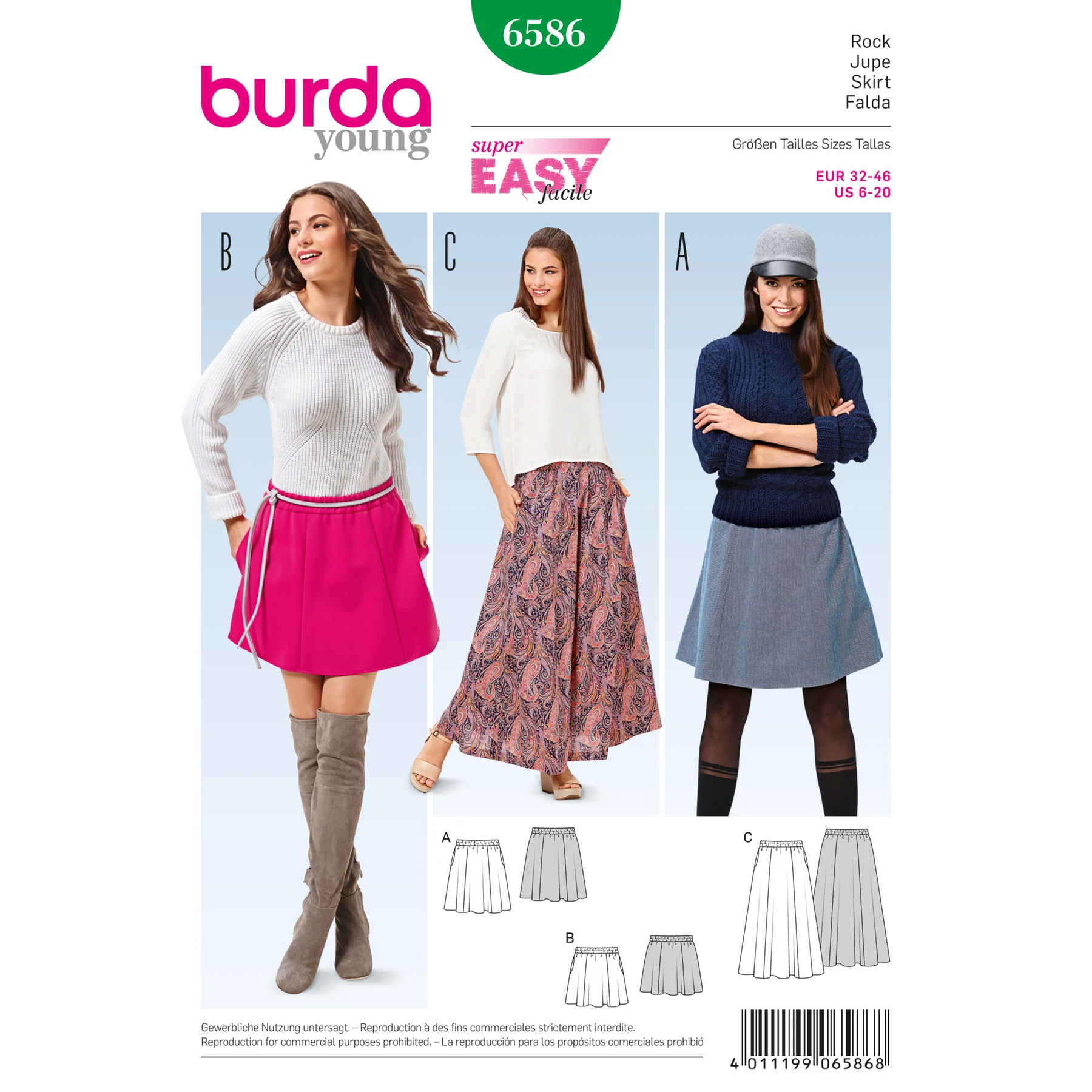 Burda Style Sewing Pattern Skirt 12 Burda Style Sewing Pattern Skirt