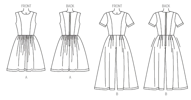 Vogue Patterns Misses'/Misses' Petite Gathered Dress and Pleated Jumpsuit 6 Vogue Patterns Misses'/Misses' Petite Gathered Dress and Pleated Jumpsuit