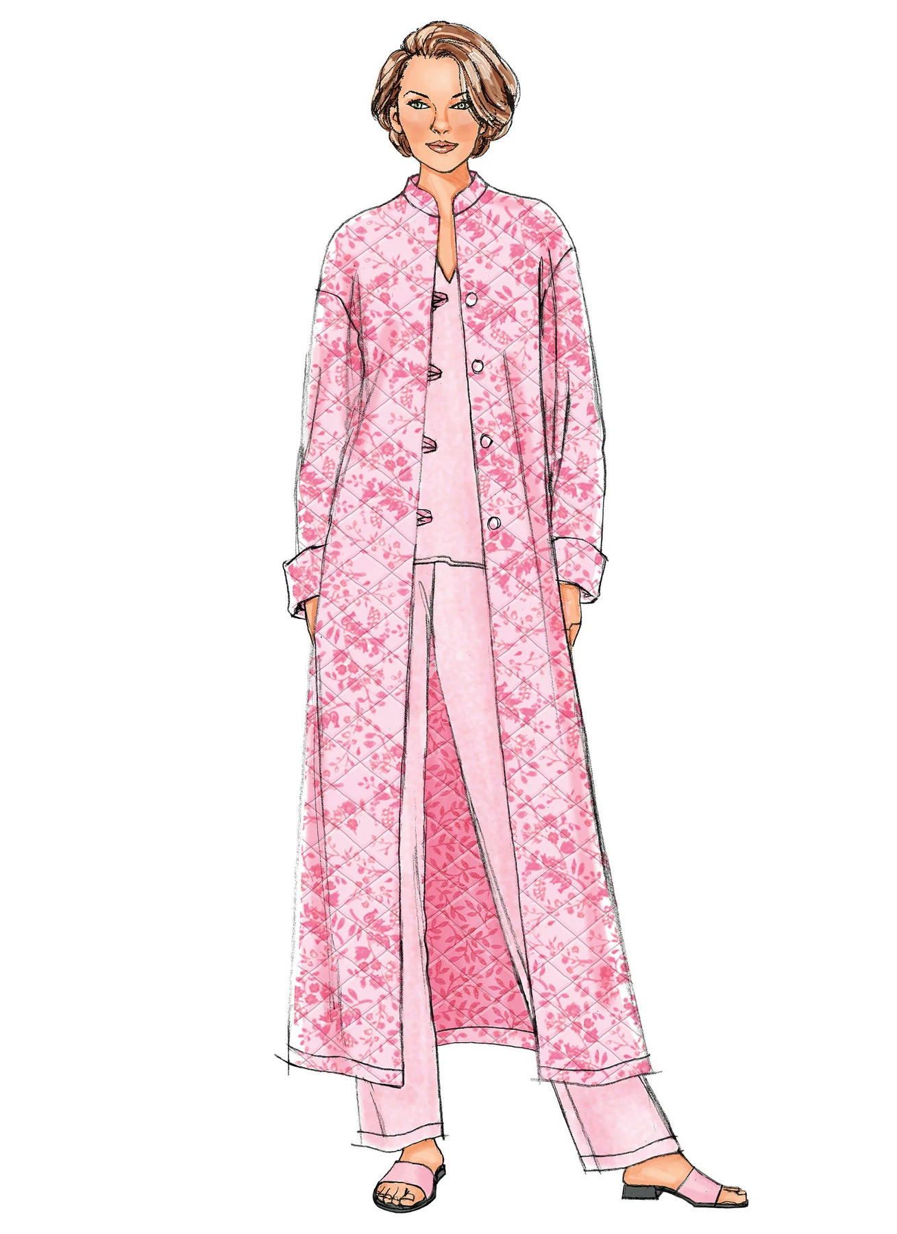 Butterick Sewing Pattern Misses'/Misses' Petite Button-Loop Jacket, Robe, Top, Tunic and Pants (PDF) 2 Butterick Sewing Pattern Misses'/Misses' Petite Button-Loop Jacket, Robe, Top, Tunic and Pants (PDF)