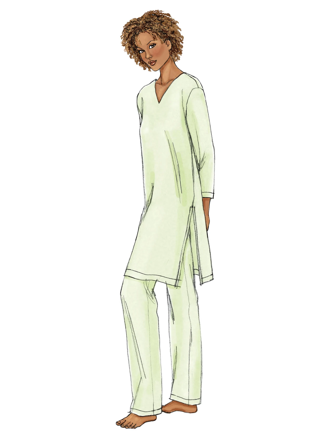 Butterick Sewing Pattern Misses'/Misses' Petite Button-Loop Jacket, Robe, Top, Tunic and Pants (PDF) 4 Butterick Sewing Pattern Misses'/Misses' Petite Button-Loop Jacket, Robe, Top, Tunic and Pants (PDF)