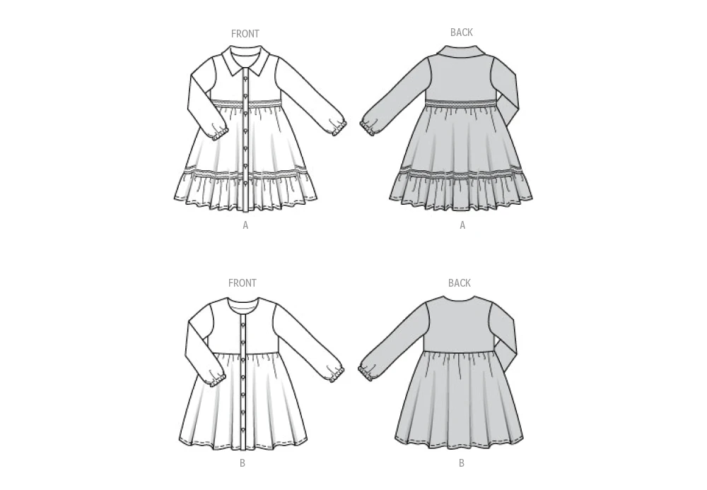 Burda Style Sewing Pattern 9217 Children's Dresses 11 Burda Style Sewing Pattern 9217 Children's Dresses