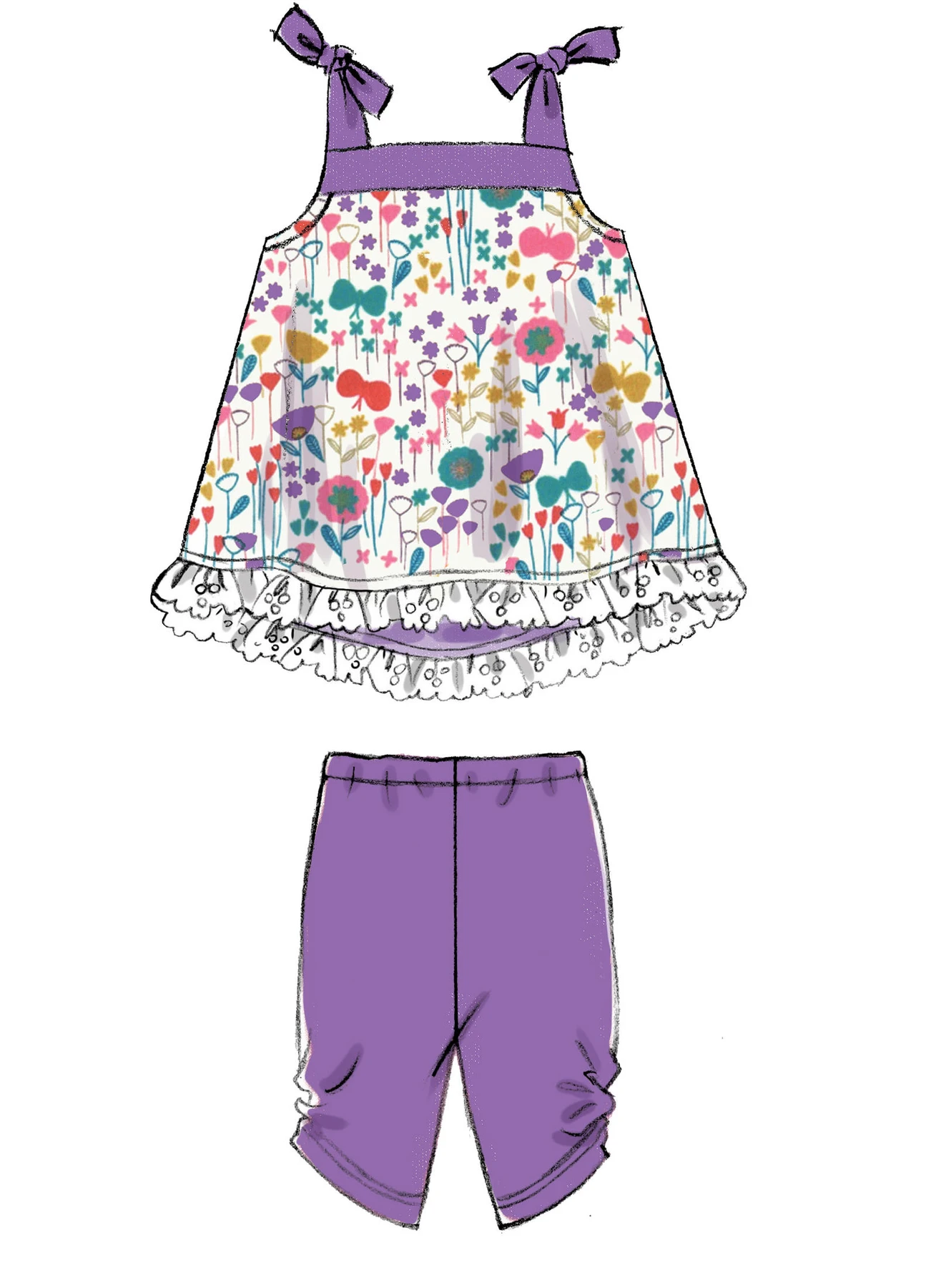 McCall's Sewing Pattern Infants' Back-Bow Dresses, Panties, Leggings and Bucket Hat 5 McCall's Sewing Pattern Infants' Back-Bow Dresses, Panties, Leggings and Bucket Hat