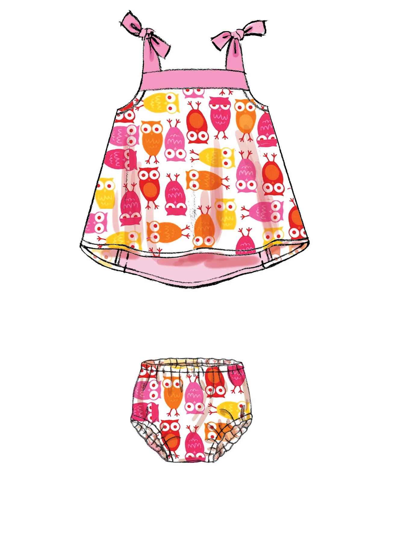 McCall's Sewing Pattern Infants' Back-Bow Dresses, Panties, Leggings and Bucket Hat 7 McCall's Sewing Pattern Infants' Back-Bow Dresses, Panties, Leggings and Bucket Hat