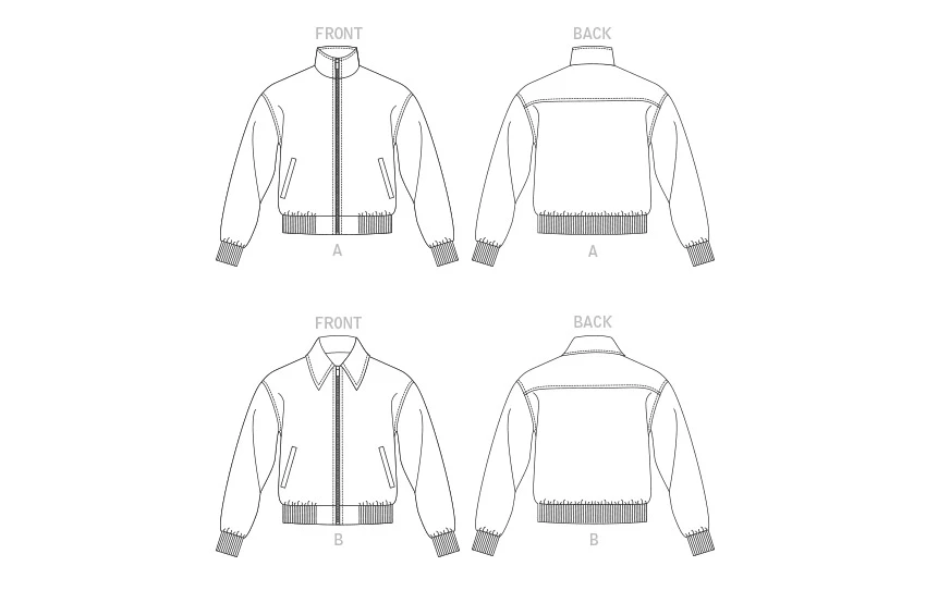 Vogue Patterns Unisex Bomber Jacket 8 Vogue Patterns Unisex Bomber Jacket