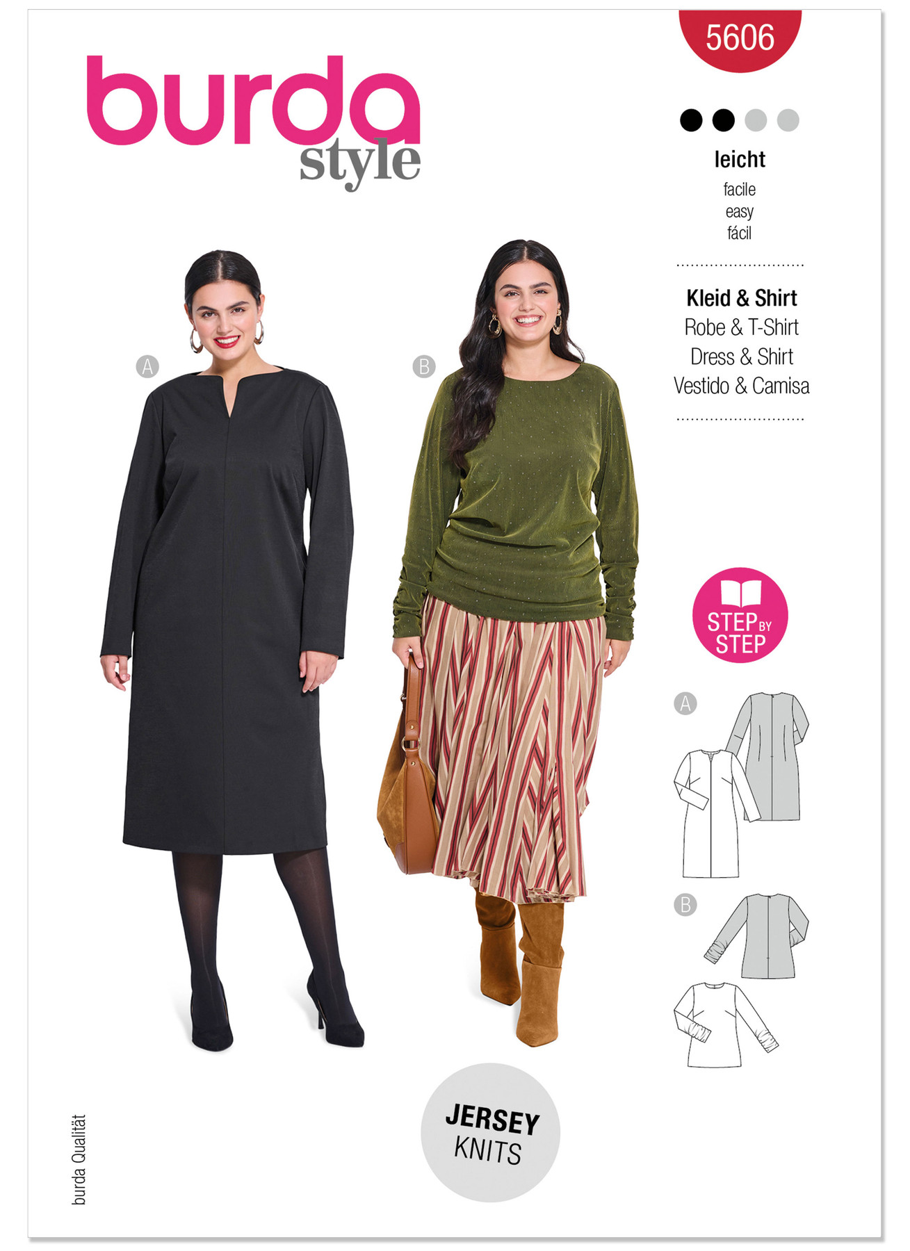 Burda Style Pattern 5606 Misses' Dress and Shirt