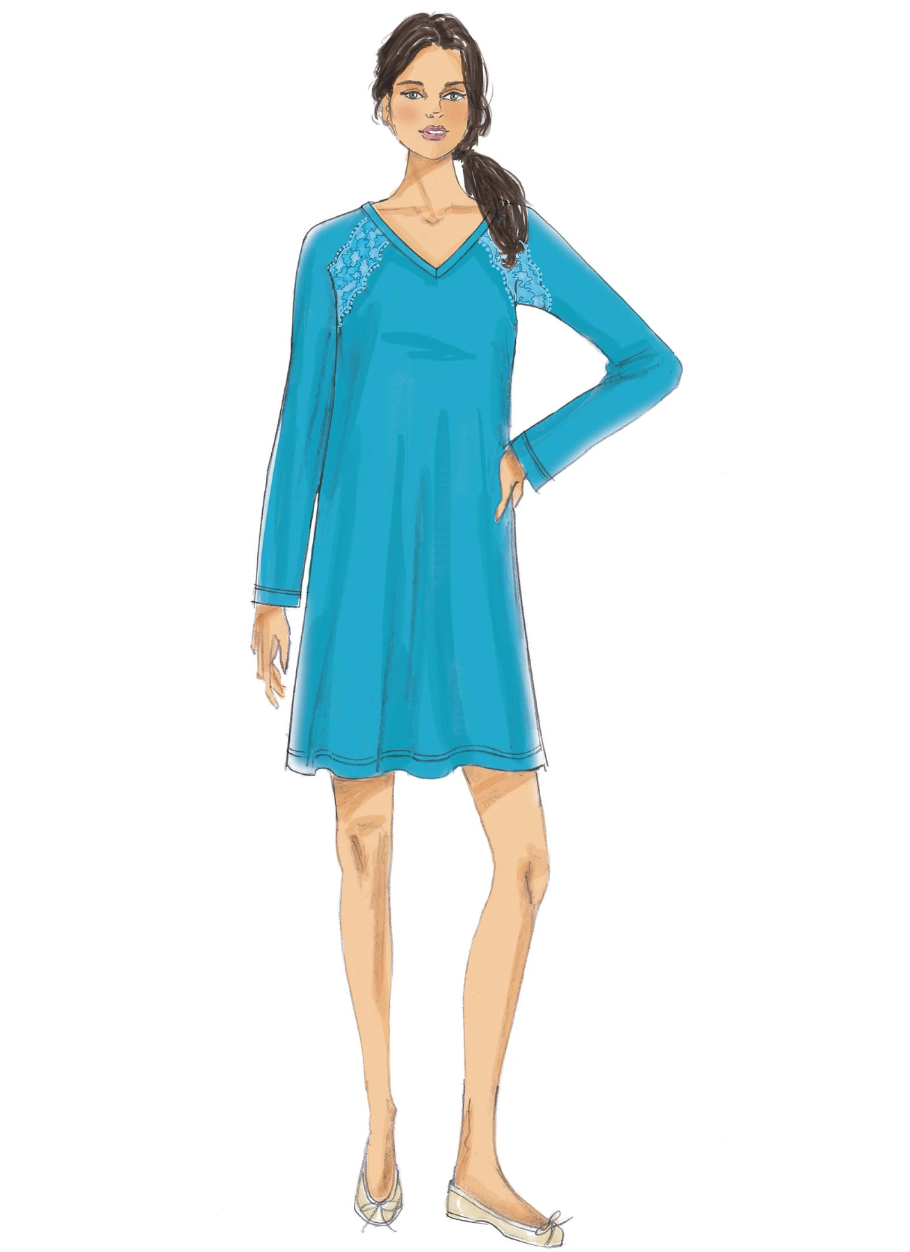 Butterick Sewing Pattern Misses' Robe, Raglan Sleeve Tops and Gown, and Pull-On Pants 5 Butterick Sewing Pattern Misses' Robe, Raglan Sleeve Tops and Gown, and Pull-On Pants