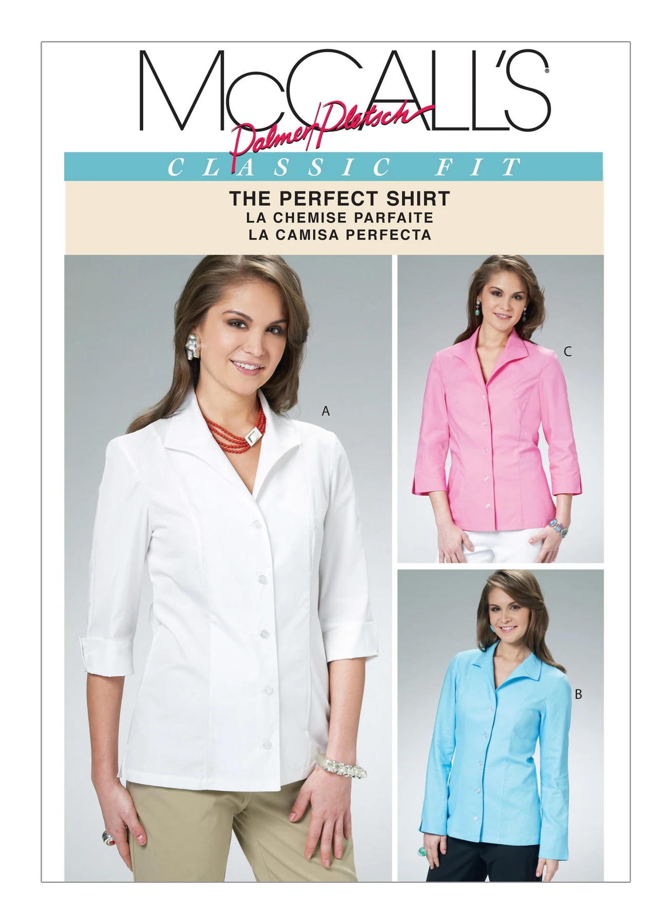 McCall's Sewing Pattern Misses' Wing Collar Shirts (PDF) 1 McCall's Sewing Pattern Misses' Wing Collar Shirts (PDF)