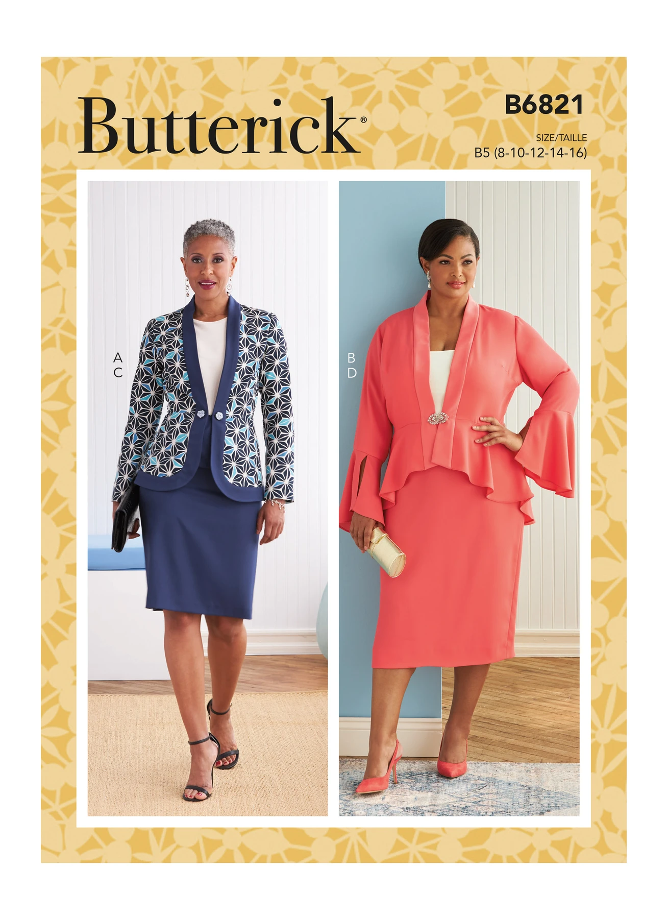 Butterick Sewing Pattern Misses' & Women's Jacket & Skirt (PDF) 1 Butterick Sewing Pattern Misses' & Women's Jacket & Skirt (PDF)