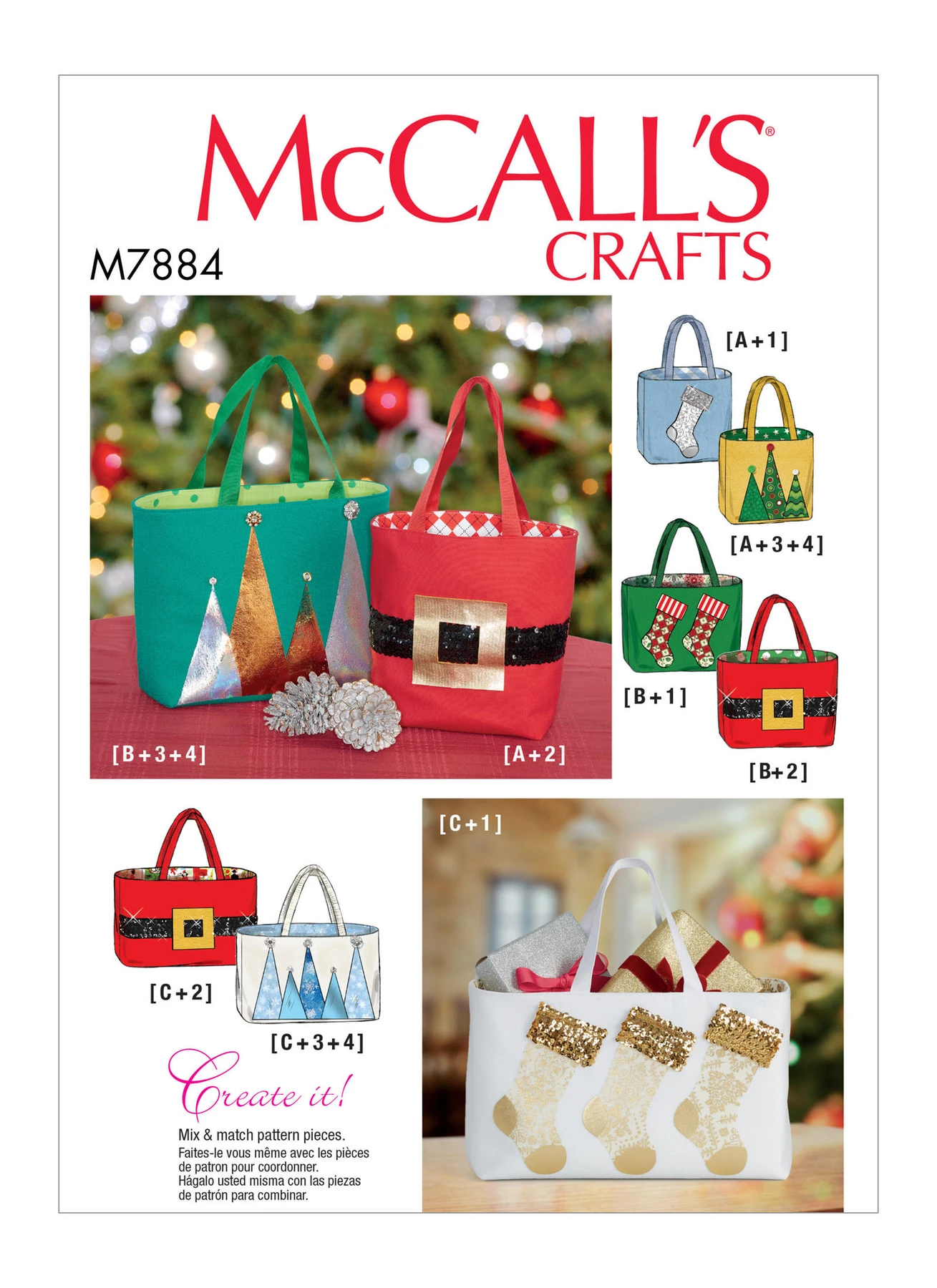 McCall's Sewing Pattern Holiday Gift Bags (PDF) 1 McCall's Sewing Pattern Holiday Gift Bags (PDF)