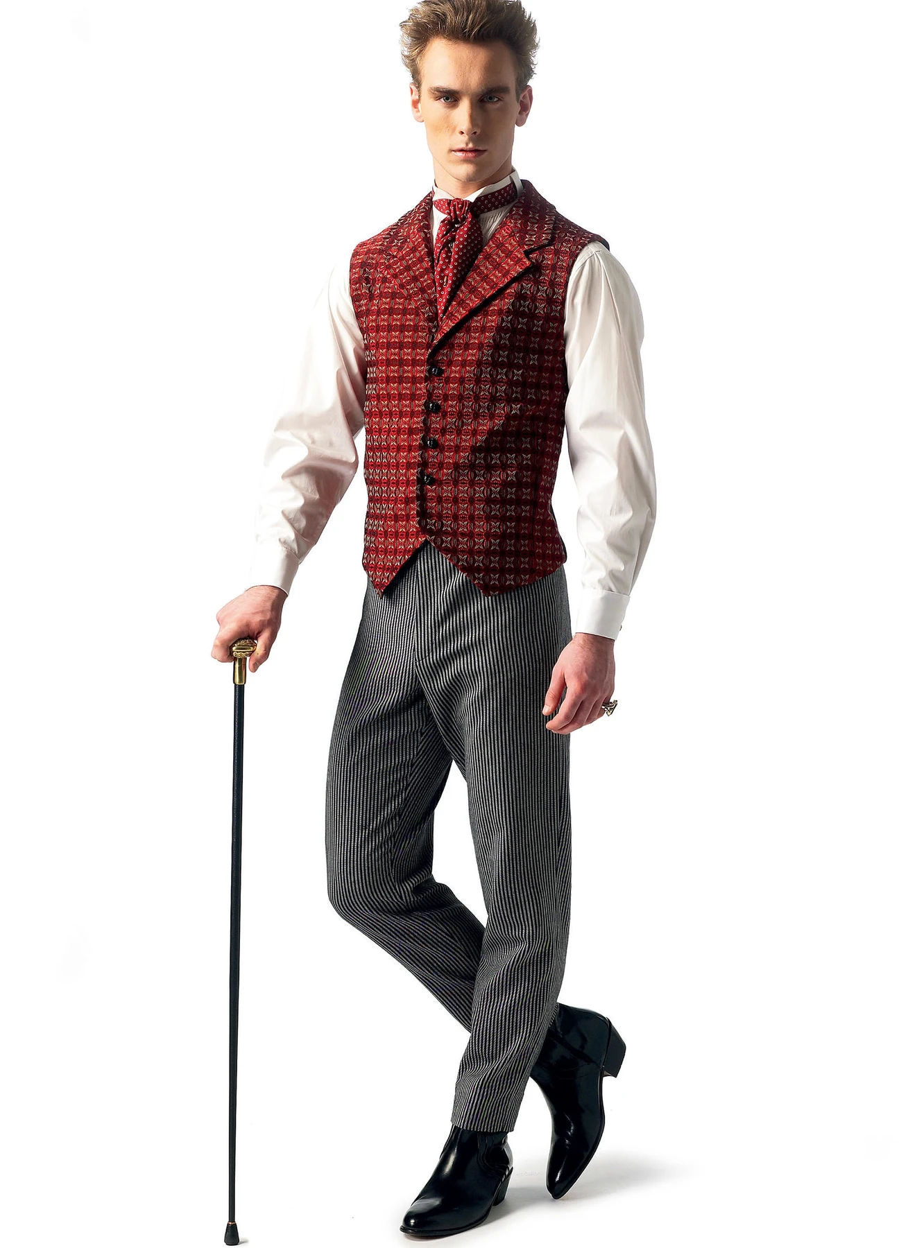 McCall's Sewing Pattern Notch Collar Coat, Vest, Pants and Tie 3 McCall's Sewing Pattern Notch Collar Coat, Vest, Pants and Tie