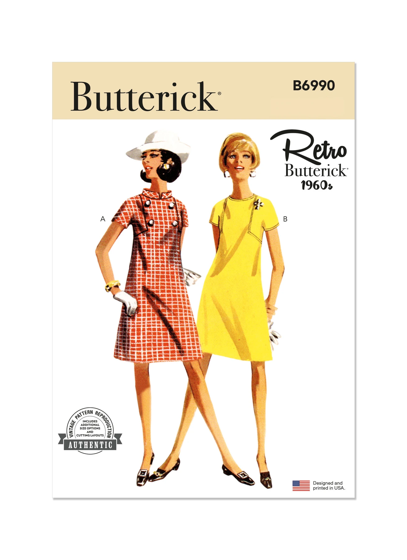 Butterick Sewing Pattern 1960s Misses' Dresses (PDF) 1 Butterick Sewing Pattern 1960s Misses' Dresses (PDF)