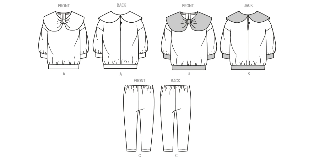 Simplicity Sewing Pattern Toddler's Knit Tops and Leggings (PDF) 7 Simplicity Sewing Pattern Toddler's Knit Tops and Leggings (PDF)