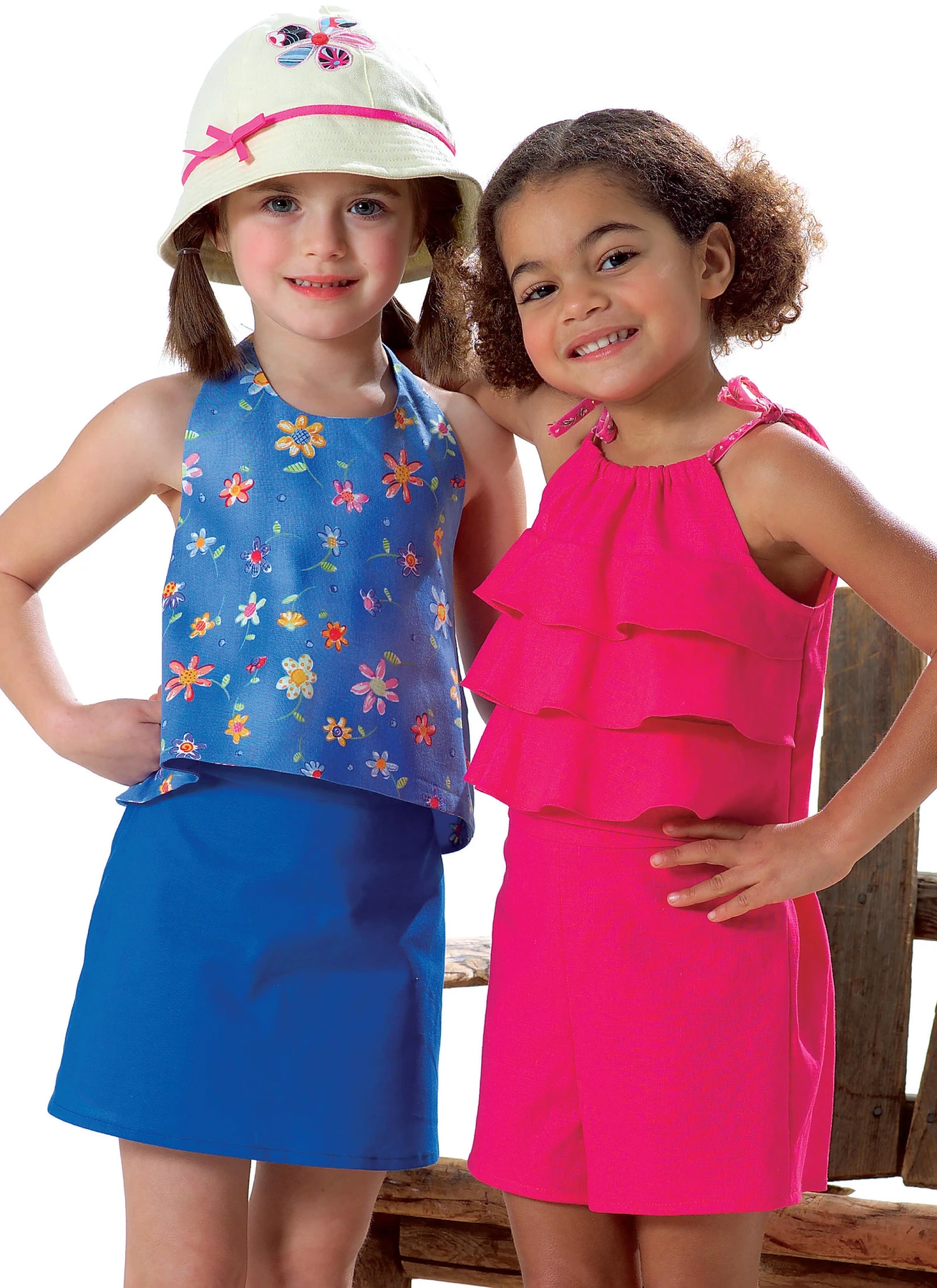 Butterick Sewing Pattern Children's/Girls' Sleeveless Tops, Skort and Shorts 2 Butterick Sewing Pattern Children's/Girls' Sleeveless Tops, Skort and Shorts