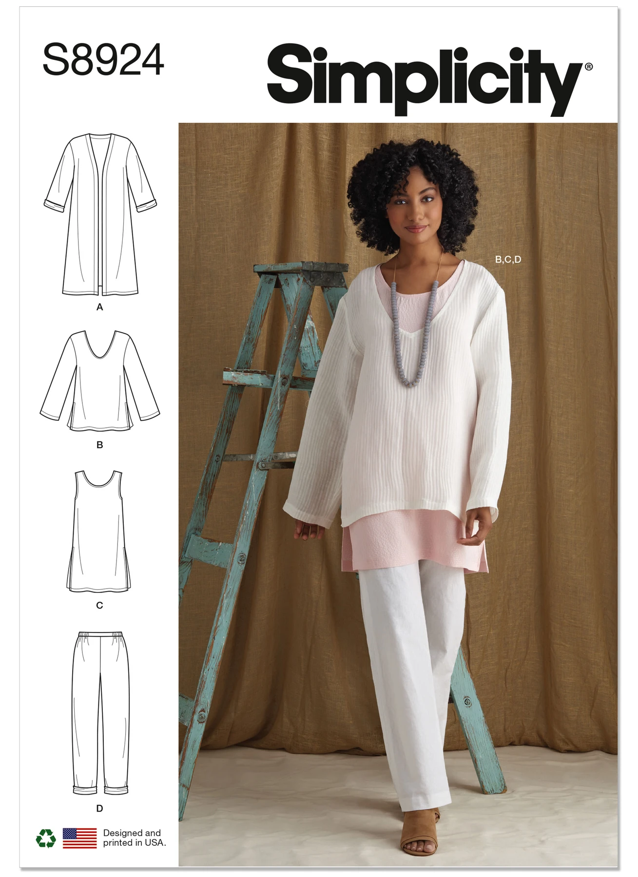 Simplicity Sewing Pattern Misses' Jacket, Top, Tunic, and Pull-On Pants 1 Simplicity Sewing Pattern Misses' Jacket, Top, Tunic, and Pull-On Pants