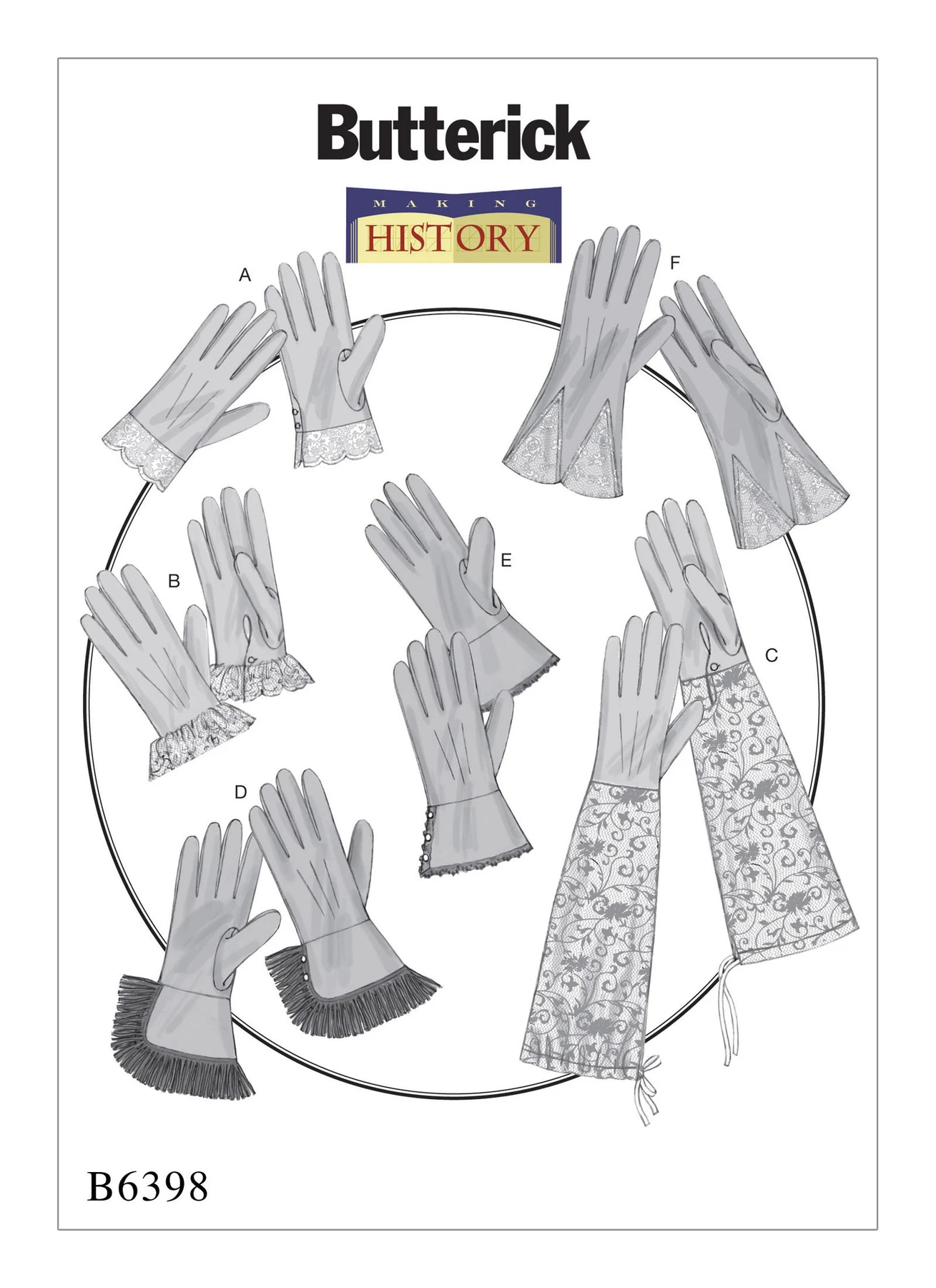 Butterick Sewing Pattern Misses' Gloves in Six Styles (PDF) 1 Butterick Sewing Pattern Misses' Gloves in Six Styles (PDF)