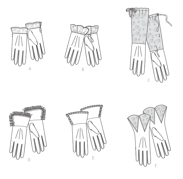 Butterick Sewing Pattern Misses' Gloves in Six Styles (PDF) 8 Butterick Sewing Pattern Misses' Gloves in Six Styles (PDF)