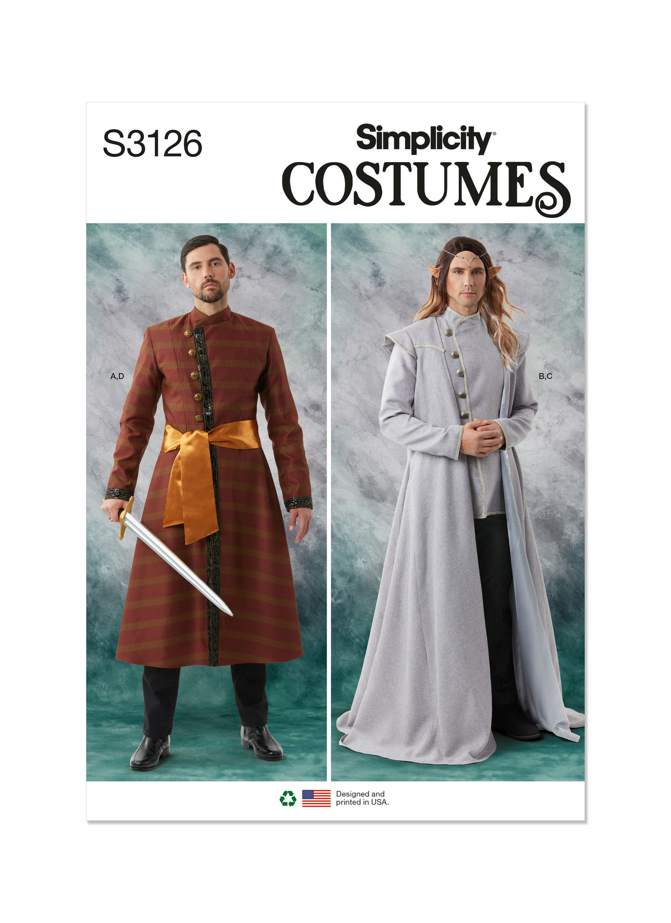 Simplicity Sewing Pattern Men's Costumes (PDF) 1 Simplicity Sewing Pattern Men's Costumes (PDF)