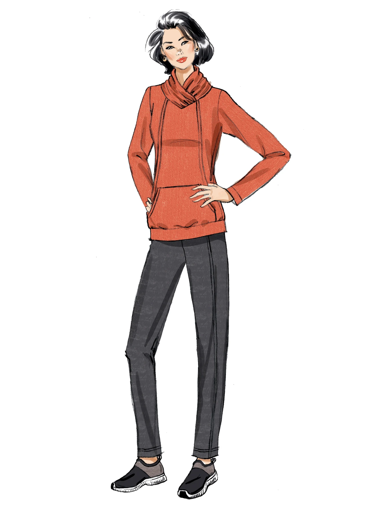 Butterick Sewing Pattern Misses' Knit Dress, Tops, Skirt and Pants (PDF) 4 Butterick Sewing Pattern Misses' Knit Dress, Tops, Skirt and Pants (PDF)