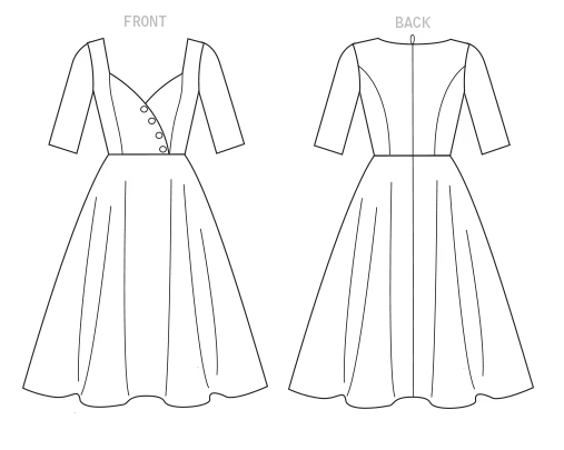 Butterick Sewing Pattern Misses' Sweetheart-Neckline, Full-Skirted Dress (PDF) 6 Butterick Sewing Pattern Misses' Sweetheart-Neckline, Full-Skirted Dress (PDF)
