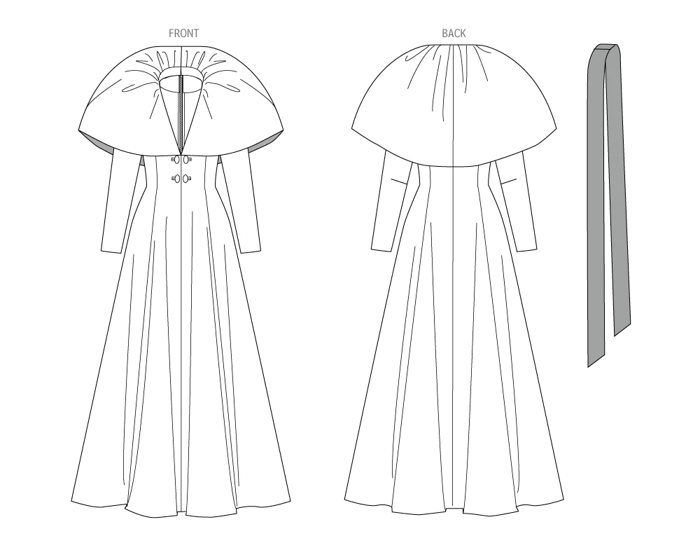 Vogue Patterns Misses' Evening Dress with Portrait Collar and Tie Belt (PDF) 5 Vogue Patterns Misses' Evening Dress with Portrait Collar and Tie Belt (PDF)