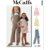 McCall's Sewing Pattern Children's and Girls' Pinafore and Overalls (PDF)