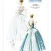 Vogue Patterns 1950s Misses' Square-Neck Gowns and Underskirt 10 Vogue Patterns 1950s Misses' Square-Neck Gowns and Underskirt