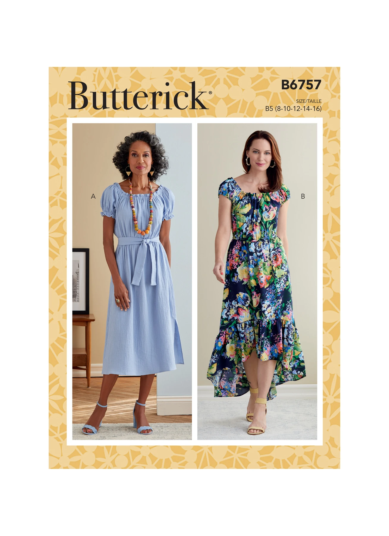 Butterick Sewing Pattern Misses' Dresses & Sash 1 Butterick Sewing Pattern Misses' Dresses & Sash