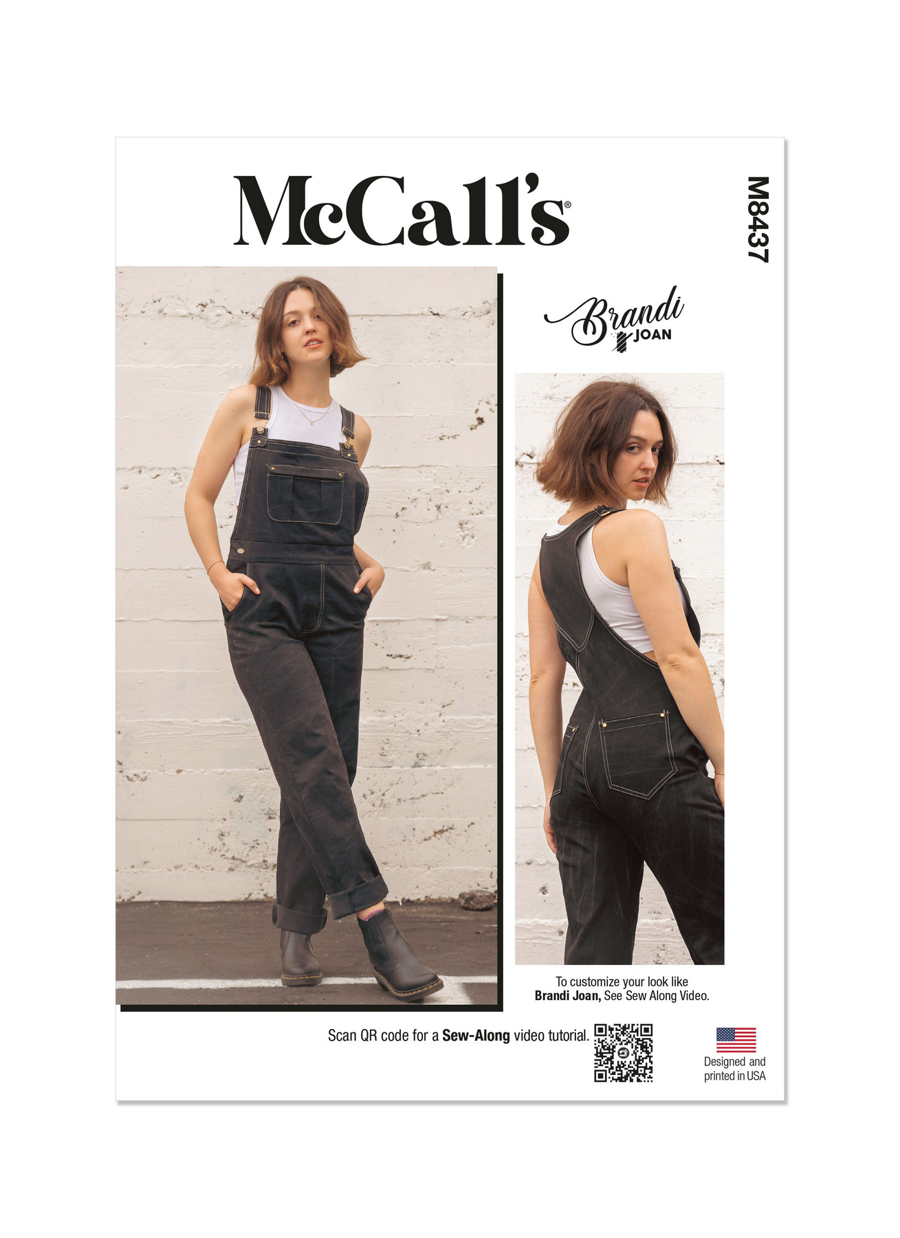 McCall's Sewing Pattern Misses Overalls by Brandi Joan 1 McCall's Sewing Pattern Misses Overalls by Brandi Joan