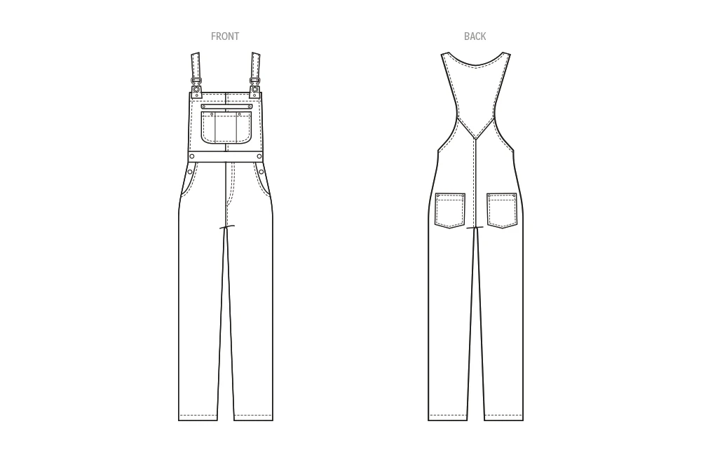McCall's Sewing Pattern Misses Overalls by Brandi Joan 5 McCall's Sewing Pattern Misses Overalls by Brandi Joan