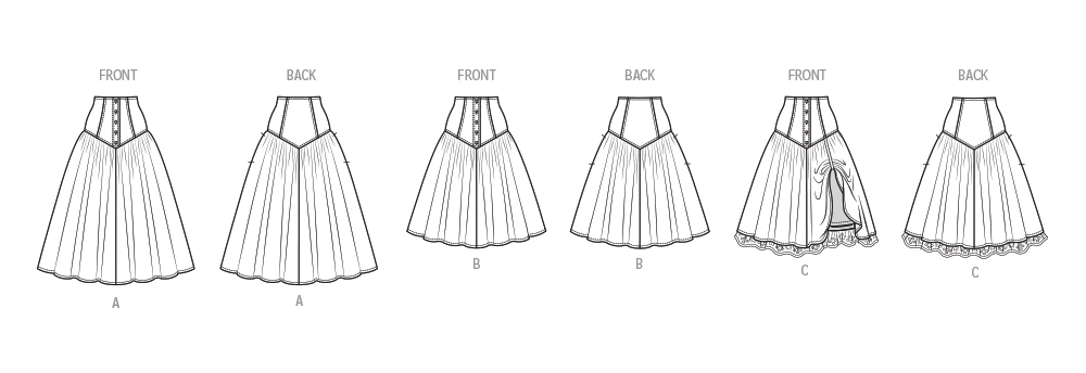 McCall's Sewing Pattern 1980s Misses' Skirts and Petticoat 6 McCall's Sewing Pattern 1980s Misses' Skirts and Petticoat