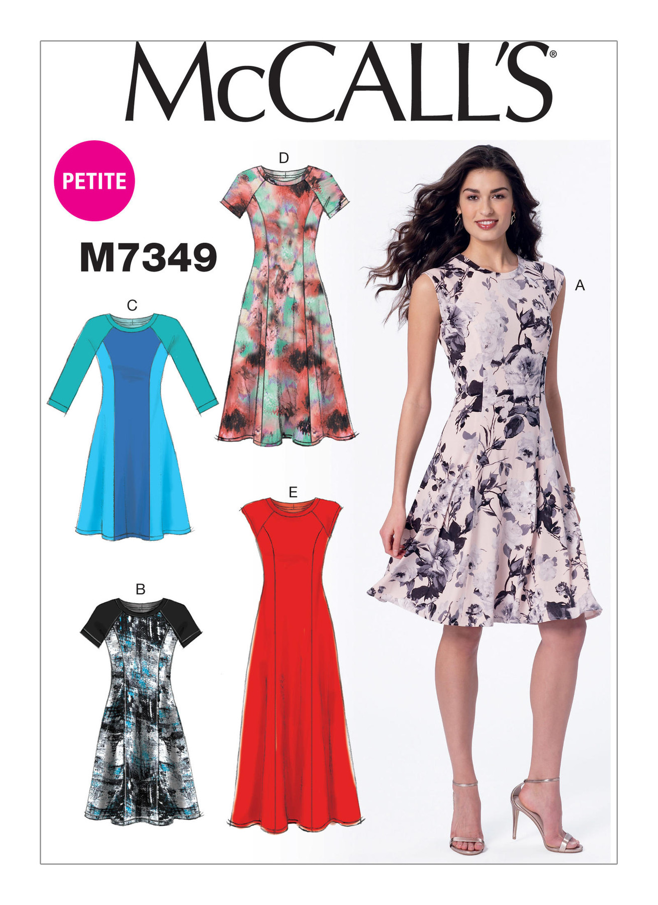 McCall's Sewing Pattern Misses'/Miss Petite Sleeveless or Raglan Sleeve, Fit and Flare Dresses 1 McCall's Sewing Pattern Misses'/Miss Petite Sleeveless or Raglan Sleeve, Fit and Flare Dresses