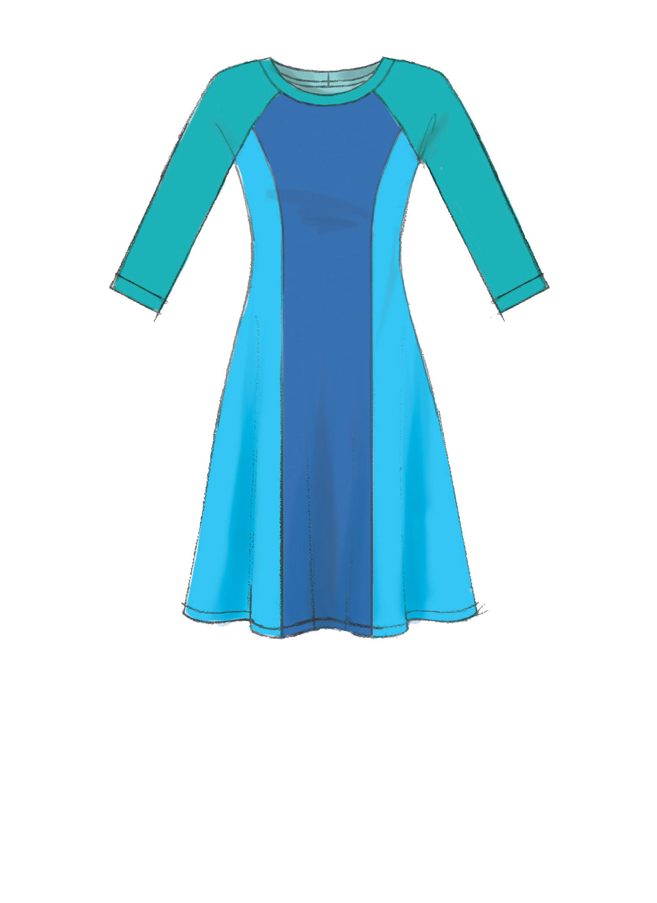 McCall's Sewing Pattern Misses'/Miss Petite Sleeveless or Raglan Sleeve, Fit and Flare Dresses 3 McCall's Sewing Pattern Misses'/Miss Petite Sleeveless or Raglan Sleeve, Fit and Flare Dresses