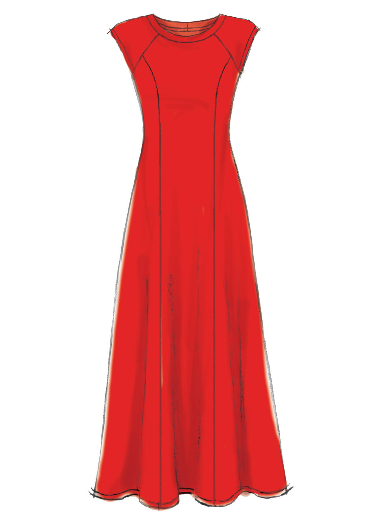 McCall's Sewing Pattern Misses'/Miss Petite Sleeveless or Raglan Sleeve, Fit and Flare Dresses 6 McCall's Sewing Pattern Misses'/Miss Petite Sleeveless or Raglan Sleeve, Fit and Flare Dresses
